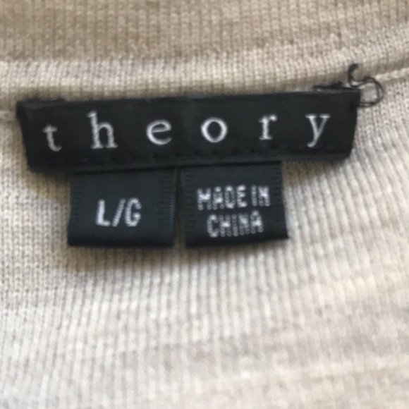 Theory Gray Kila Preen Moto Cardigan button up collar Jacket L - Picture 6 of 10